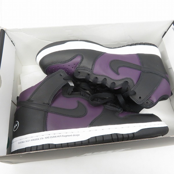 実際に弊社で買取させて頂いたNIKE×FRAGMENT DESIGN/ナイキ×フラグメントデザイン DUNK HI/F ダンクハイ 北京 DJ0382-600 /26の画像 8枚目