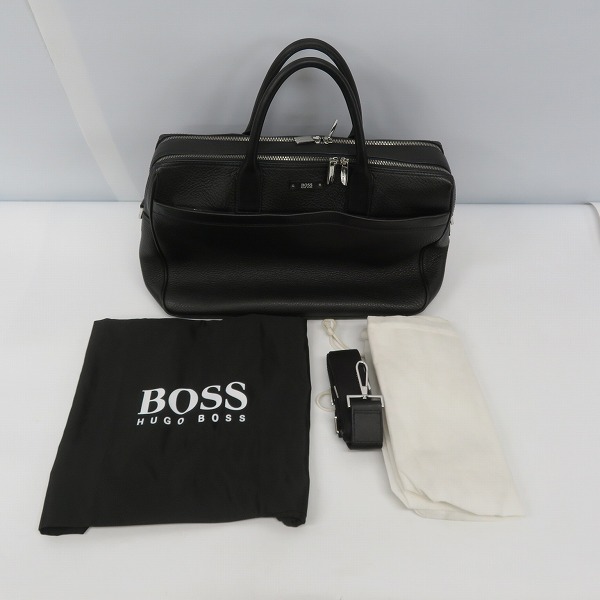 実際に弊社で買取させて頂いたHUGO BOSS/ヒューゴボス 2WAY レザー ショルダー ビジネスバッグ ブリーフケースの画像 8枚目
