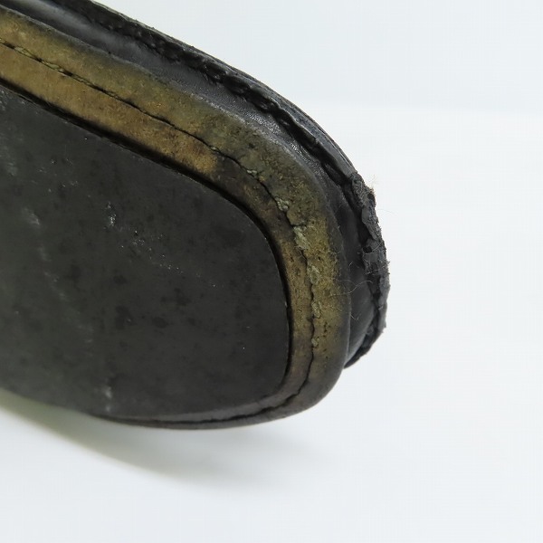 実際に弊社で買取させて頂いたMAGNANNI/マグナーニ レザー スリッポン シューズ ブラック 9525/40の画像 8枚目