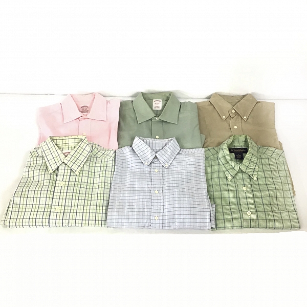 実際に弊社で買取させて頂いた【おまとめ品】BROOKS BROTHERS/ブルックスブラザーズ ストライプ/チェック柄/無地 シャツ