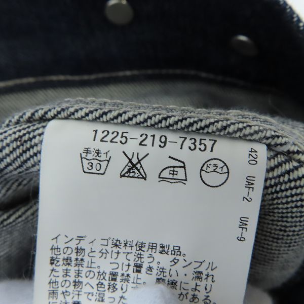 実際に弊社で買取させて頂いたBEAUTY＆YOUTH/ビューティー&ユース UNITED ARROWS/ユナイテッドアローズ デニムジャケット/Gジャン 1225-219-7357/Mの画像 3枚目