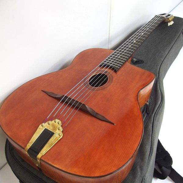 実際に弊社で買取させて頂いた★DEL ALMA Signature Selmer Style シングルカッタウェイ アコースティックギター/アコギ 2022年製 ギグケース付