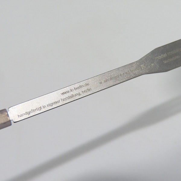 実際に弊社で買取させて頂いたic! berlin/アイシーベルリン 度入りサングラス/メガネフレーム/アイウェア Rossana Pの画像 8枚目