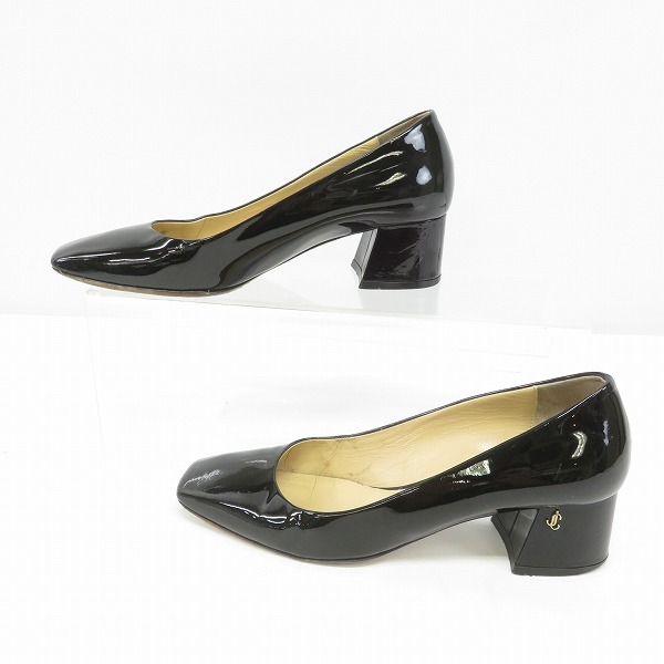 実際に弊社で買取させて頂いたJIMMY CHOO/ジミーチュウ DIANNE チャンキーヒール スクエアトゥ パンプス/36.5の画像 3枚目