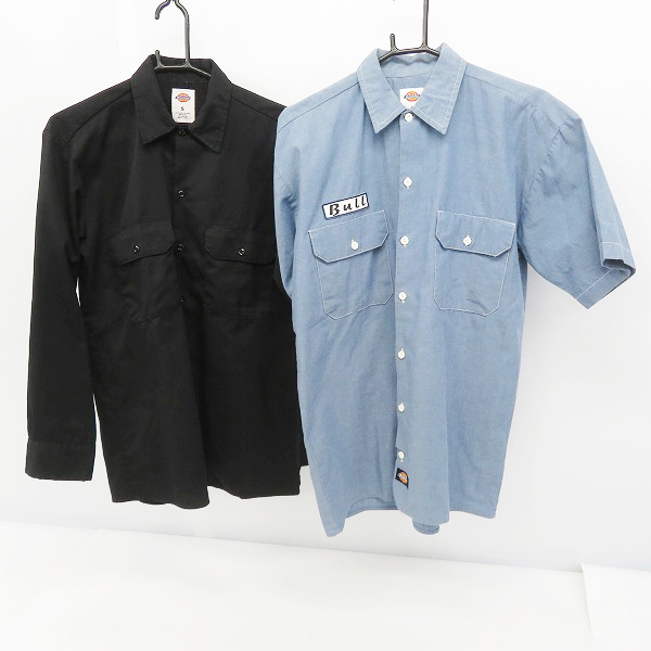 実際に弊社で買取させて頂いたDICKIES/ディッキーズ 長袖/半袖シャツ  ブラック/ブルー/2点セット