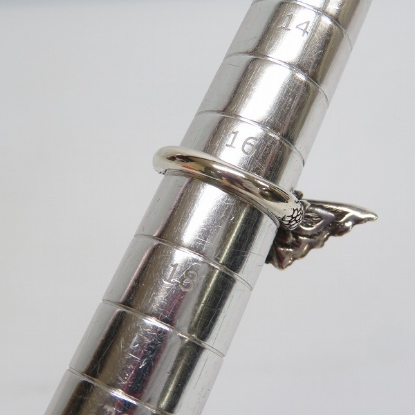 実際に弊社で買取させて頂いた【ギャラ付】Bloody Mary/ブラッディマリー リザードリング/ガーネット/ブラックダイヤパヴェ/17号の画像 7枚目