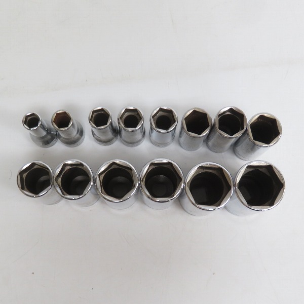 実際に弊社で買取させて頂いたSnap-on/スナップオン 3/8SQ ディープソケット SFSM8/9/10/11/12/13/14/15/16/17/18/19/21/22 14点セットの画像 7枚目