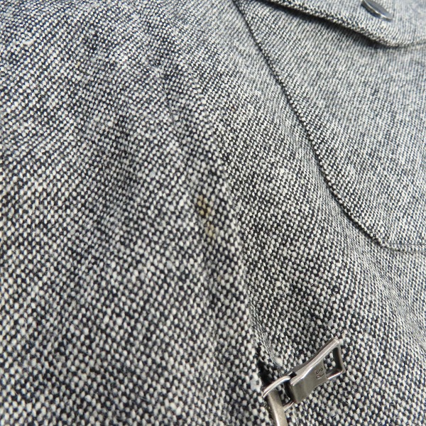 実際に弊社で買取させて頂いたPS Paul Smith/ピーエス ポールスミス レザー切替 ウールジップブルゾン Lの画像 8枚目