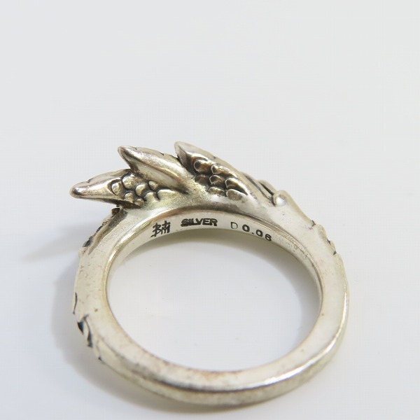 実際に弊社で買取させて頂いたBloody Mary/ブラッディマリー カナリア リング w/ブルーダイヤ 13号の画像 6枚目