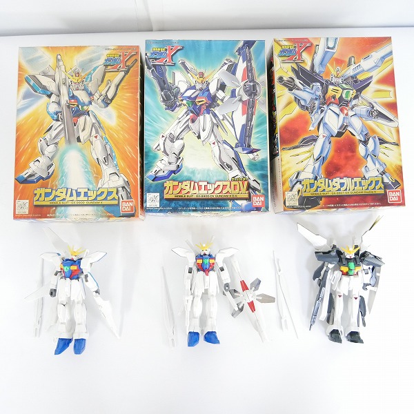 実際に弊社で買取させて頂いた【組済/ジャンク】バンダイ ガンダムX 1/144 エックス/ディバイダー/ダブルエックス 3点セット/ガンプラ