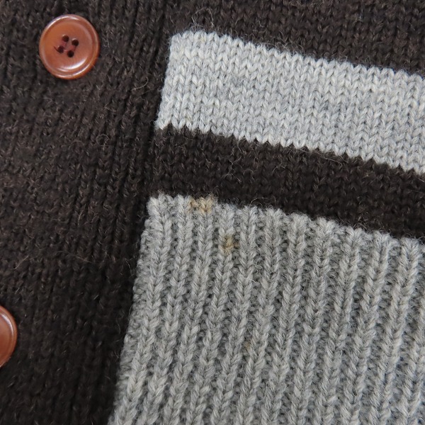 実際に弊社で買取させて頂いたTHE FLAT HEAD/フラットヘッド ウール ニット カーディガン/Mの画像 5枚目