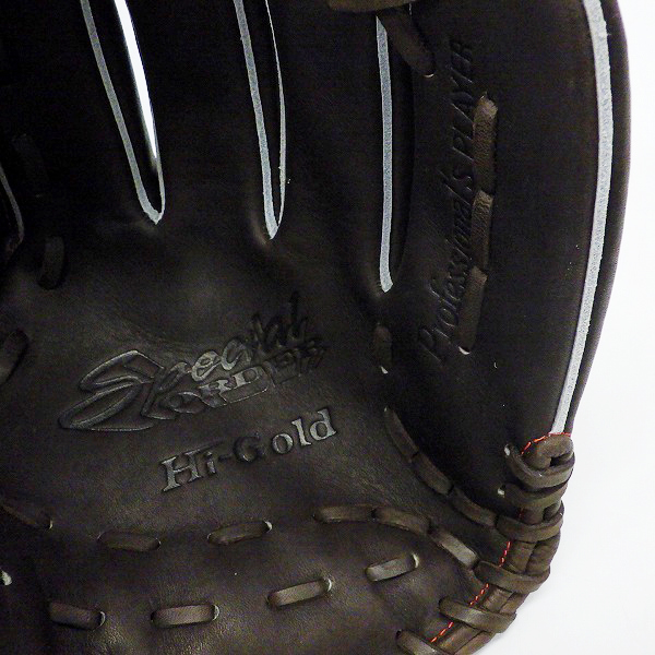 実際に弊社で買取させて頂いたHI-GOLD/ハイゴールド Special Order/スペシャルオーダー 硬式 内野手用 グローブ/グラブ TKW-206の画像 3枚目