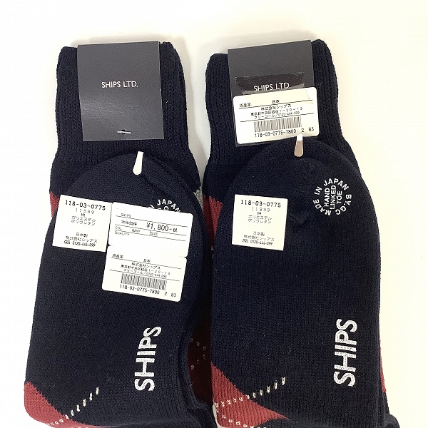 実際に弊社で買取させて頂いた【未使用】LACOSTE/ラコステ SHIPS/シップス 靴下/ソックス 4点セットの画像 5枚目