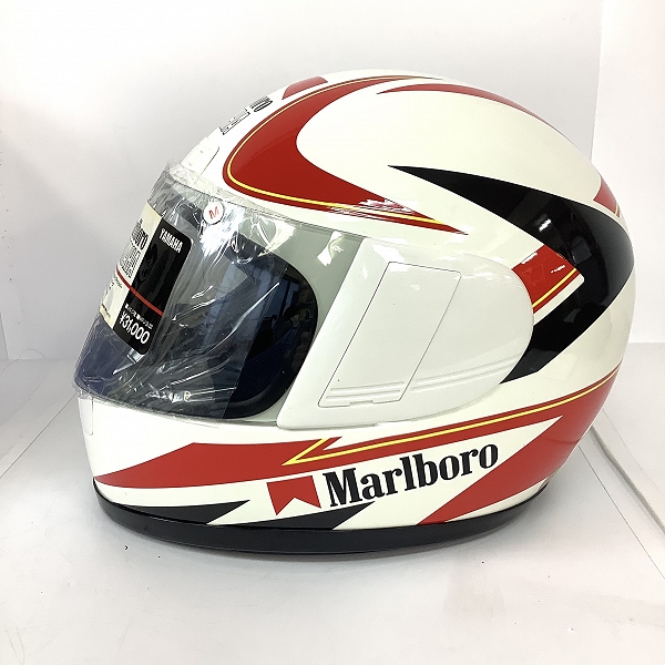 実際に弊社で買取させて頂いた【観賞用】YAMAHA/ヤマハ Marlboro フルフェイス ヘルメット 90791-1299M/57-58cm の画像 2枚目
