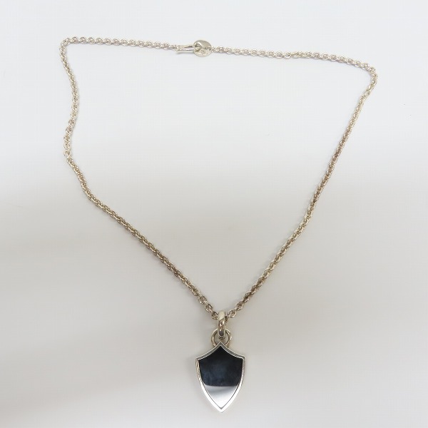 実際に弊社で買取させて頂いたGARNI/ガルニ ロゴ 925 Sterling silver/スターリング オニキス ペンダント/ネックレスチェーンの画像 7枚目