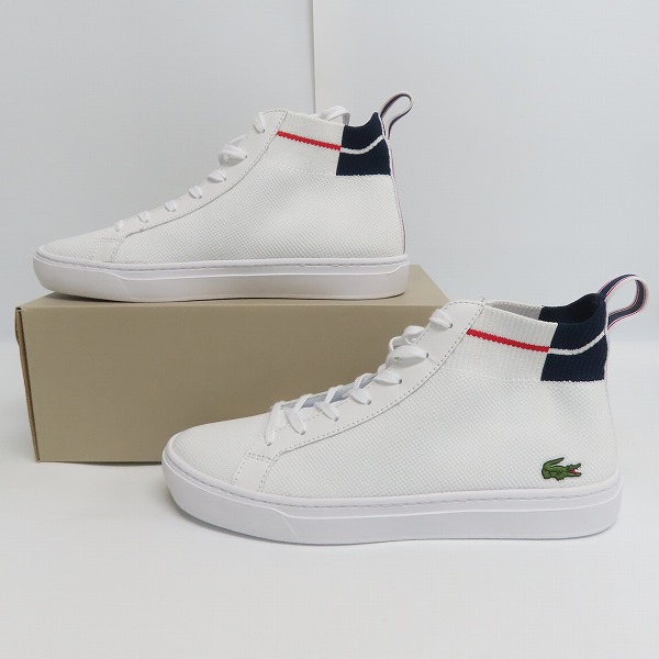 実際に弊社で買取させて頂いたLACOSTE/ラコステ LA PIQUEE MID 0721 2 スニーカー CM00341/UK9.5の画像 3枚目
