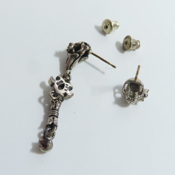 実際に弊社で買取させて頂いたBloody Mary/ブラッディマリー スカルモチーフ ピアス 2点セットの画像 4枚目