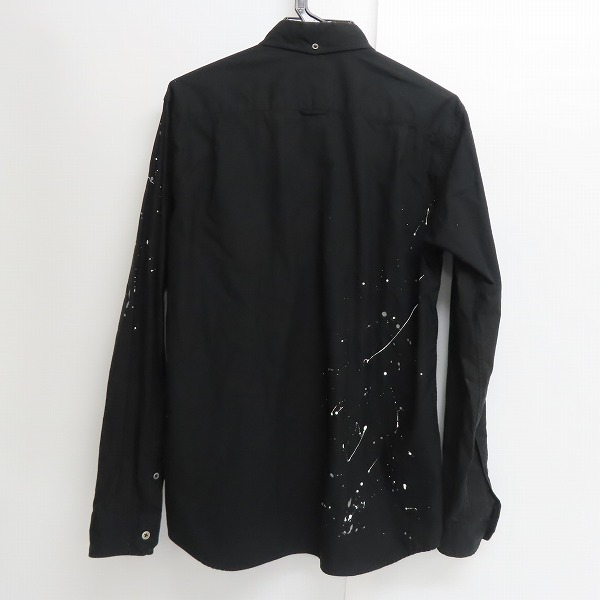 実際に弊社で買取させて頂いたuniform experiment/ユニフォームエクスペリメント ペイント加工シャツ/ブラック/UE-150022/2の画像 1枚目