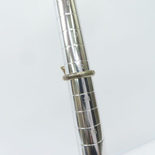 実際に弊社で買取させて頂いたBloody mary/ブラッディマリー 雨の日限定 レンテ リング w/グリーントルマリン/ブルートパーズ 13号の画像 7枚目