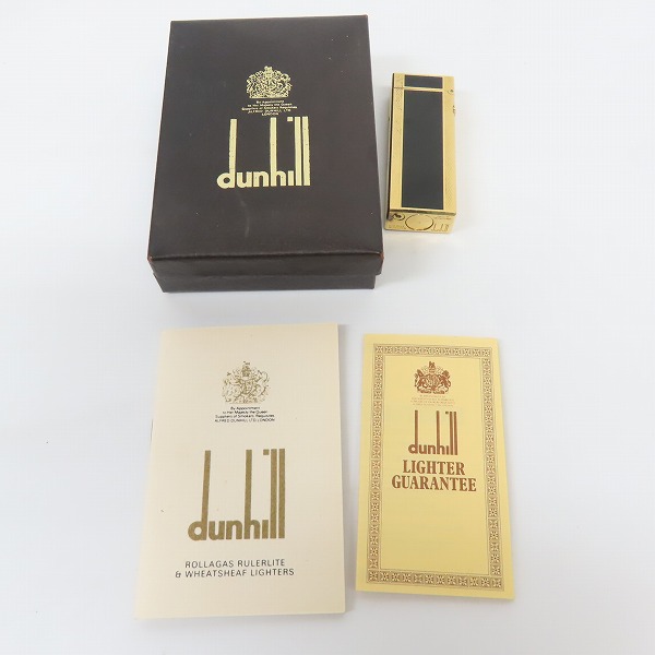実際に弊社で買取させて頂いたdunhill/ダンヒル サイドローラーガスライター ブラック×ゴールド RL5201の画像 8枚目