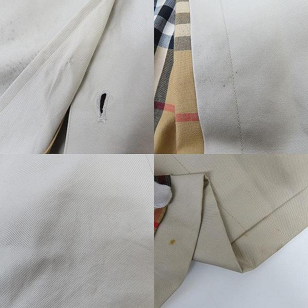 実際に弊社で買取させて頂いたBurberrys/バーバリーズ 裏地ノバチェック 脱着式ライナー ステンカラーコート BBB55-940-01の画像 9枚目