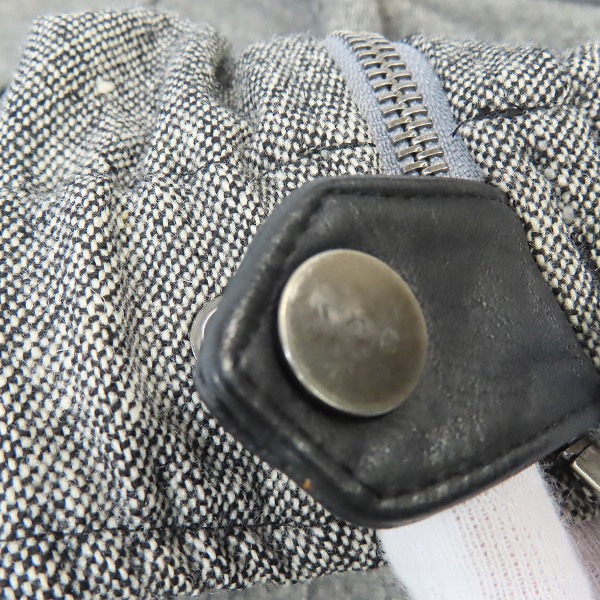 実際に弊社で買取させて頂いたPS Paul Smith/ピーエス ポールスミス レザー切替 ウールジップブルゾン Lの画像 9枚目