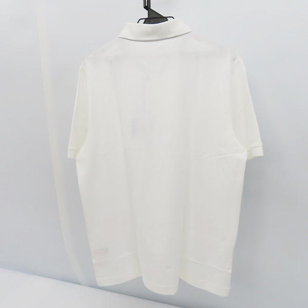 実際に弊社で買取させて頂いた【未使用】LACOSTE/ラコステ メタルバッジプレーンポロシャツ ホワイト PH9161L/Lの画像 1枚目