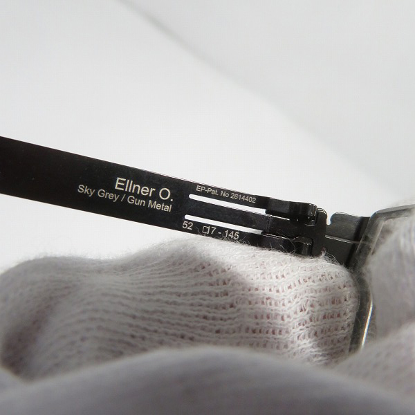 実際に弊社で買取させて頂いたic! berlin/アイシーベルリン Ellner O メガネフレーム/アイウェアの画像 6枚目