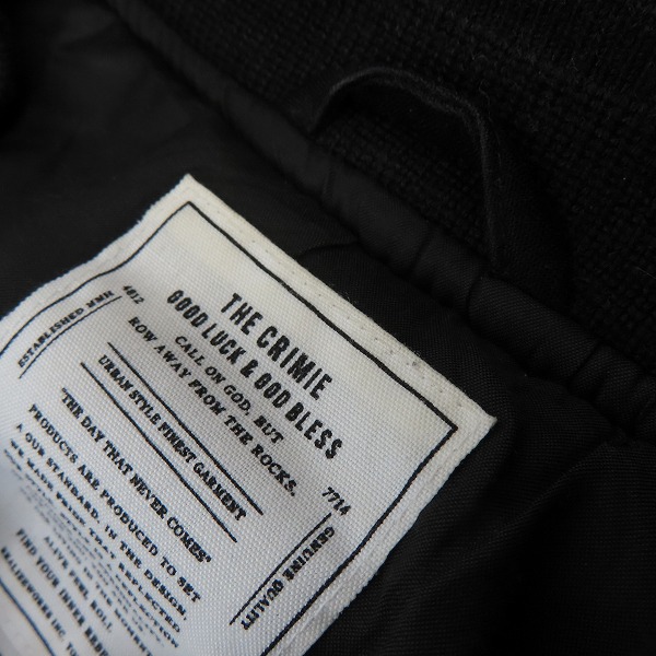 実際に弊社で買取させて頂いたCRIMIE/クライミー ZACK BACK SATIN THINSULATE MA-1 JACKET/バックサテン シンサレート ジャケット CR1-02L5-JK38/Mの画像 6枚目