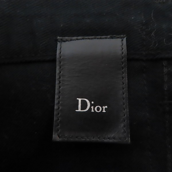 実際に弊社で買取させて頂いたDior HOMME/ディオールオム 07AW エディ期 パッチワーク スタート デニムパンツ 7H3111070587 /27の画像 2枚目