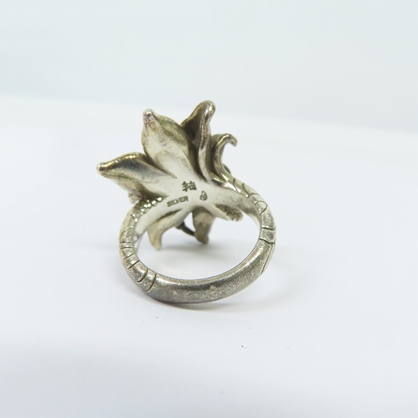 実際に弊社で買取させて頂いたBloody mary/ブラッディマリー 雨の日限定 レンテ リング w/グリーントルマリン/ブルートパーズ 13号の画像 4枚目