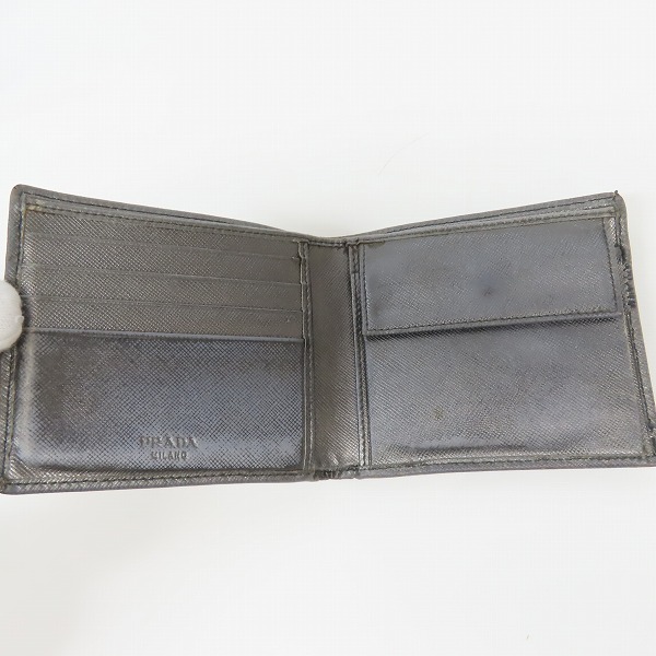 実際に弊社で買取させて頂いた【ギャラ付き】PRADA/プラダ サフィアーノ 二つ折り 財布/ウォレット 2M0738の画像 3枚目