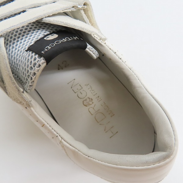 実際に弊社で買取させて頂いたHYDROGEN/ハイドロゲン ベルクロ ローカット スニーカー/42 の画像 4枚目