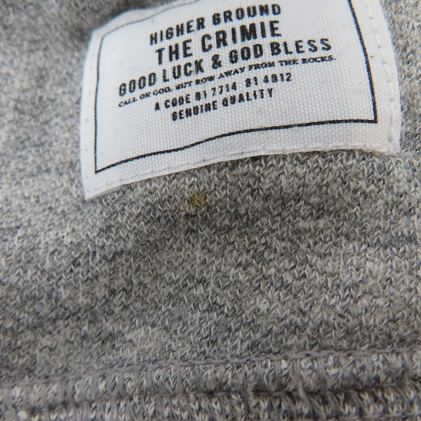 実際に弊社で買取させて頂いたTHE CRIMIE/クライミー マリアプリント ジップアップパーカー グレー/Lの画像 6枚目