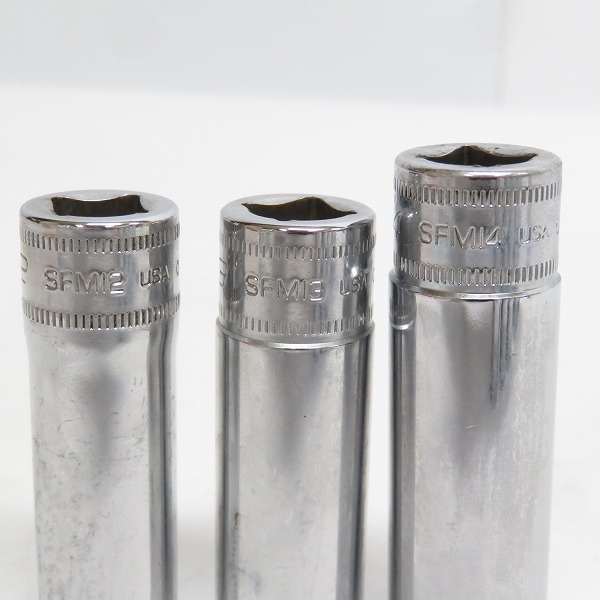 実際に弊社で買取させて頂いたSnap-on/スナップオン ソケット SFM8/9/10/11/12/13/14/15/16/17/18/19/SM22 13点セットの画像 5枚目