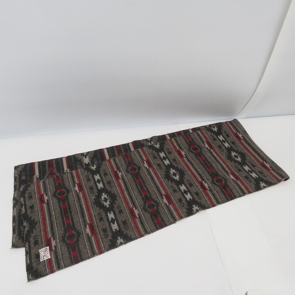 実際に弊社で買取させて頂いたTHE FLAT HEAD/フラットヘッド ネイティブ柄 マフラーの画像 3枚目