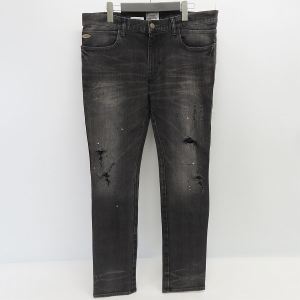 実際に弊社で買取させて頂いたTHE CRIMIE/クライミー STRETCH FABLIC ダメージペイント加工デニムパンツ/XL