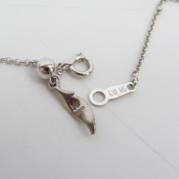 実際に弊社で買取させて頂いた【ギャラ付】ブラッディマリー10th K18WGネックレスチェーン 45cm/K18WGクロスペンダントw/ダイヤ/2点セットの画像 4枚目