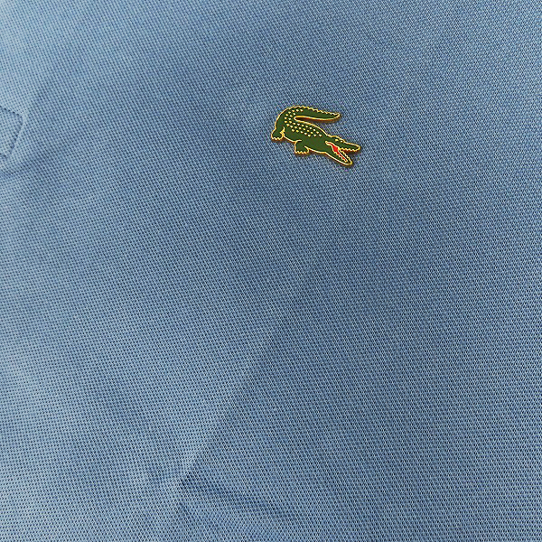 実際に弊社で買取させて頂いた(2)【未使用】LACOSTE/ラコステ メタルバッジプレーンポロシャツ ブルー PH9161L/Lの画像 5枚目
