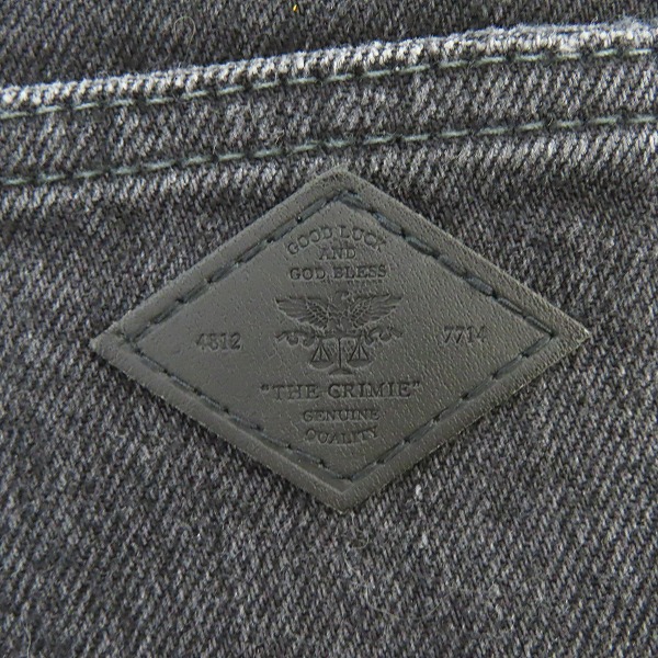 実際に弊社で買取させて頂いたTHE CRIMIE/クライミー STRETCH FABLIC ダメージペイント加工デニムパンツ/XLの画像 6枚目