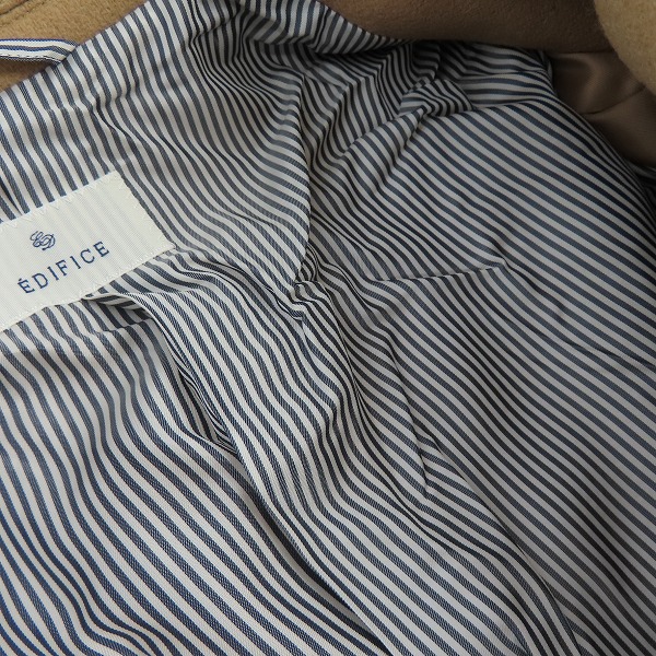 実際に弊社で買取させて頂いたEDIFICE/エディフィス ウール チェスターコート/14-020-300-1020-3-0/46の画像 6枚目