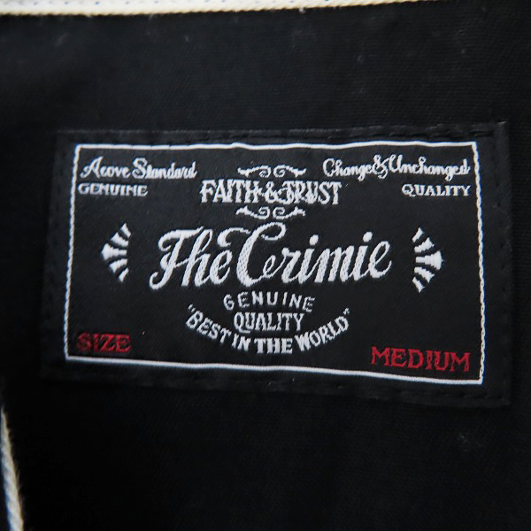 実際に弊社で買取させて頂いたTHE CRIMIE/クライミー 半袖ボタンシャツ ブラック/Mの画像 2枚目