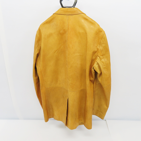 実際に弊社で買取させて頂いたHUGO BOSS/ヒューゴボス  ラム レザー2Bジャケット/ブラウン系/52の画像 1枚目