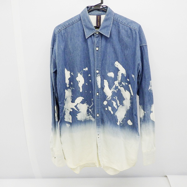 実際に弊社で買取させて頂いたMIHARAYASUHIRO/ミハラヤスヒロ デニムシャツ ブリーチ加工 41023168/46