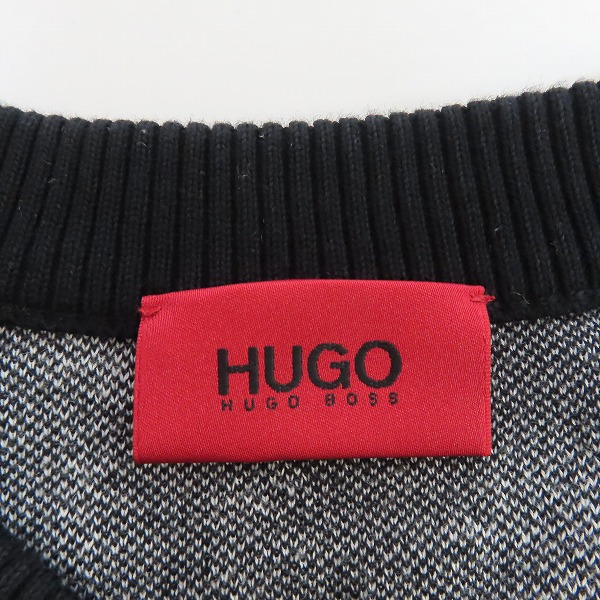 実際に弊社で買取させて頂いたHUGO BOSS/ヒューゴボス Relaxed Fit Sweater In Cotton With Jacquard Pattern 50414487/XLの画像 2枚目
