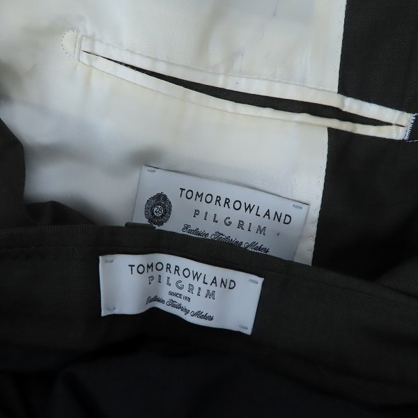 実際に弊社で買取させて頂いたTOMORROWLAND PILGRIM/トゥモローランド ピルグリム スーツセットアップ/54/52の画像 2枚目