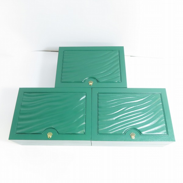 実際に弊社で買取させて頂いた(1)ROLEX/ロレックス 現行/空箱/ボックス Mサイズ 3点セットの画像 1枚目