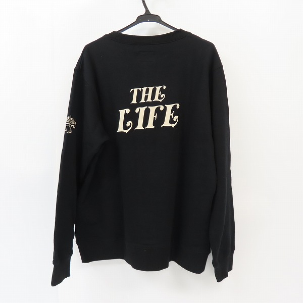 実際に弊社で買取させて頂いたTHE CRIMIE/クライミー THE LIFE プリント スウェット プルオーバー C1K1-SW11/XLの画像 1枚目