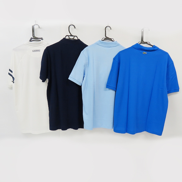 実際に弊社で買取させて頂いた【未使用】LACOSTE/ラコステ 半袖ポロシャツ ロゴ刺繍 4点セットの画像 1枚目