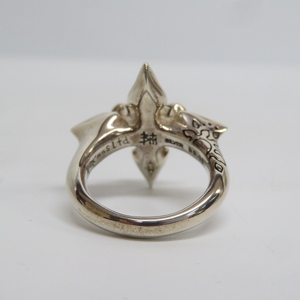 実際に弊社で買取させて頂いた【ギャラ付】Bloody Mary/ブラッディマリー 10th 2009クリスマス SILVER/ダイヤ VEGA クロスリング/20号の画像 3枚目